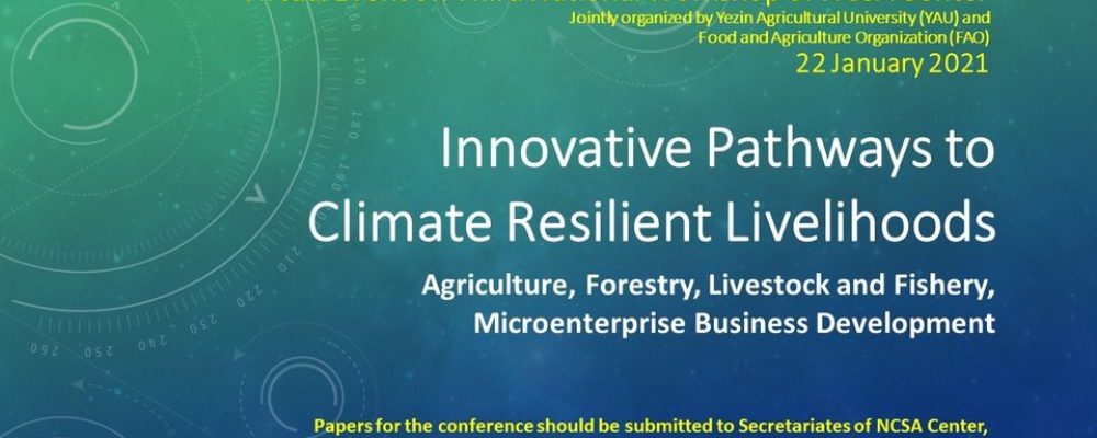 Call for Papers: 3rd National Workshop on “Innovative Pathways to Climate Resilient Livelihoods”