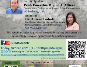 THE INTERNATIONAL WEBINAR ON AGROECOLOGY & COMMUNITY: SERIES 2/2021