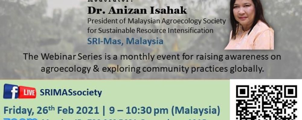 THE INTERNATIONAL WEBINAR ON AGROECOLOGY & COMMUNITY: SERIES 2/2021