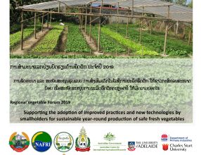 Regional Vegetable Forum 2019 Sharing knowledge and experience to promote development of vegetable and improve income of smallholders