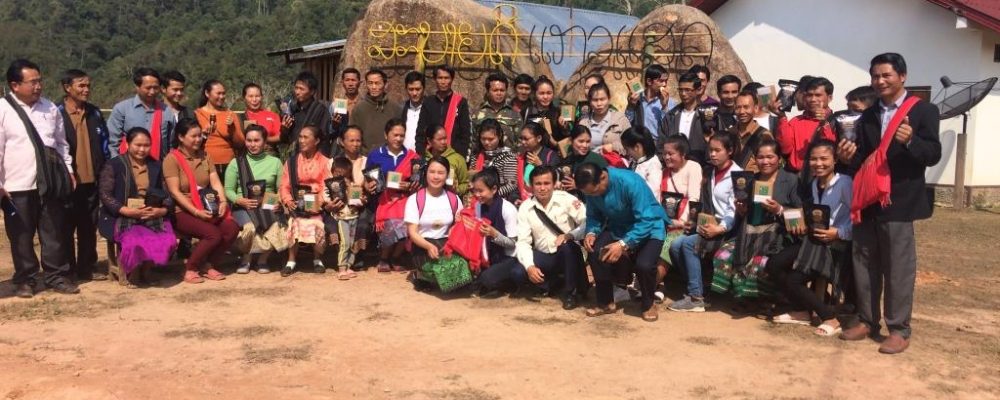 Young farmer field forum on coffee in Keoset, Khoun district, Xiengkhuang province, 18-22 February 2019