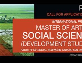 Call for applications for Master of Arts in Social Sciences (Development Studies), Chiang Mai University, Thailand
