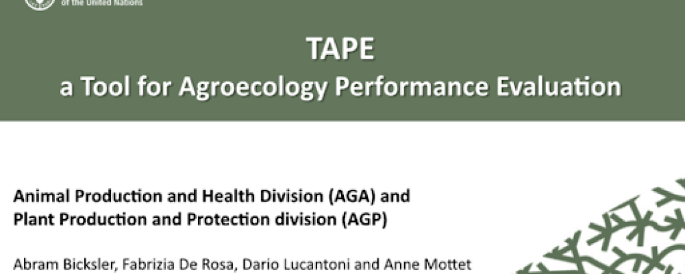 National workshop on the Application of the Tool for Agroecology Performance Evaluation (TAPE) in Lao PDR