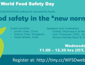 FAO/OIE/WFP/WHO food safety webinar – Food safety in the “new normal”, Wednesday, June 03, 2020
