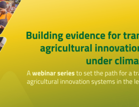 Building evidence for transforming agricultural innovation systems under climate change – A webinar series to set the path for a transformation in agricultural innovation systems in the lead up to COP26